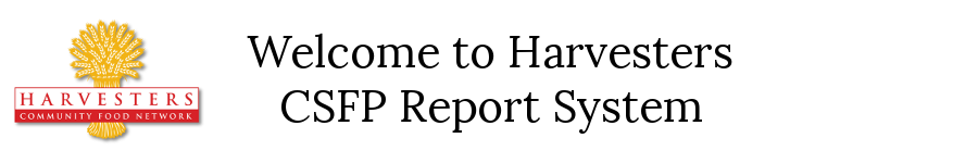 Harvesters CSFP Report System